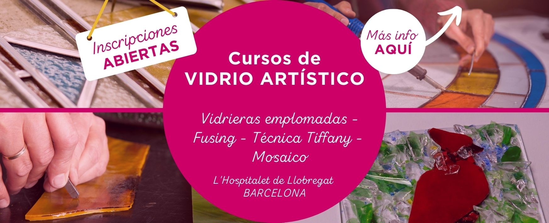 Cursos de vidrio artístico Barcelona
